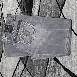 ROCK REVIVAL ANDY FILL-YARN STRAIGHT LEG DENIM JEAN